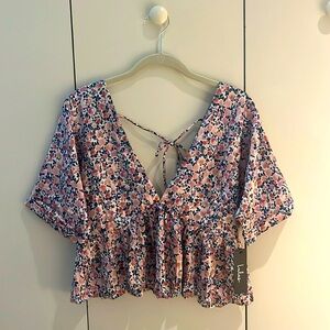 Lulu’s dress that was shortened to be a cropped blouse!